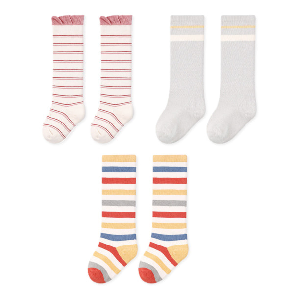 3-pack Babystrumpor Vår Sommar Höst Mjuka Toddler