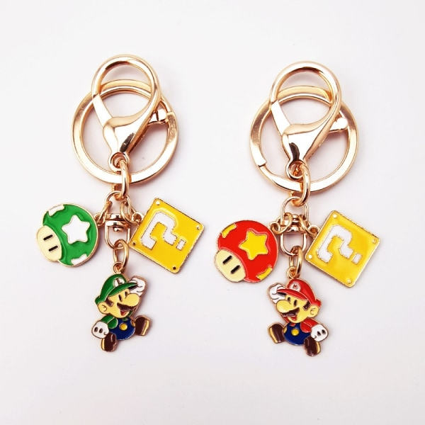 Super Mario Nyckelring Mario Smycken 2-pack