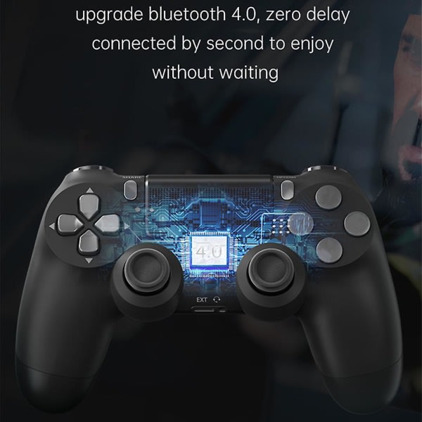 IC Bluetooth Dobbelt Vibrationskontrol til PS4 PS3 Trådløs Gamepad Joystick til PS4 Spilkonsol USB 6axis Joypad Lav Latency Guld