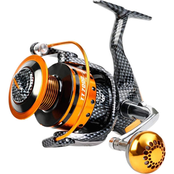IC Fiskeruller - 12+1 BB, lette og bløde spinnere, kraftfuld kulfiberdrag, saltvands- og ferskvandsfiskeri