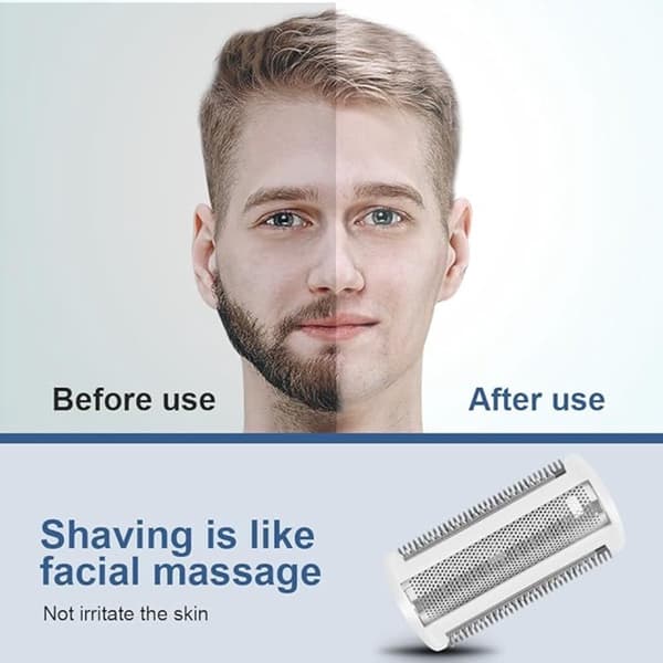 2-pak udskiftningsbarberhoveder med blade og folier til Philips BRL130 BRL140 BRL175 epilatortilbehør