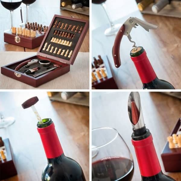 SHOP-STORY - Vin- og skakbrætssæt (37 dele) P