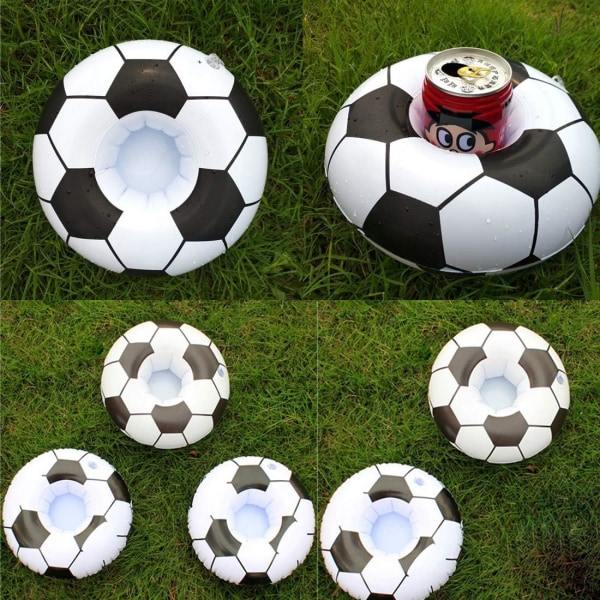 IC Oppustelig Drikkeholder, 5 stk Fodbold Drikke Pool Floats Kopholder Floats Oppustelige Flydende Underlag