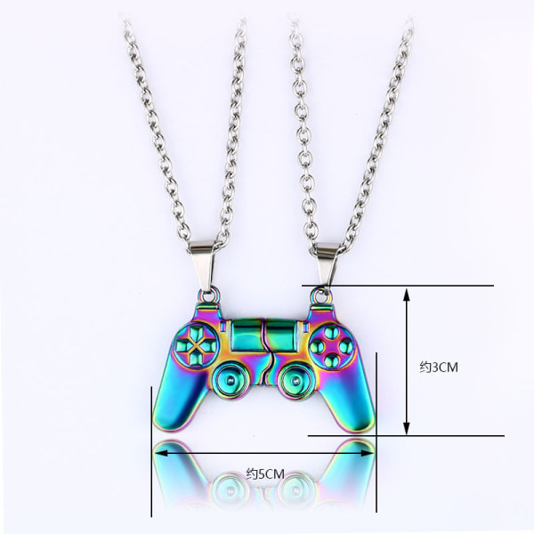 IC Gamepad-halsband par smycken gåva, färgglada