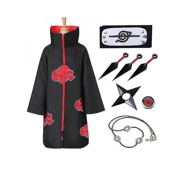 IC Anime Cospay Kostym Set Haoween Cospay Long Cape 8st zy l