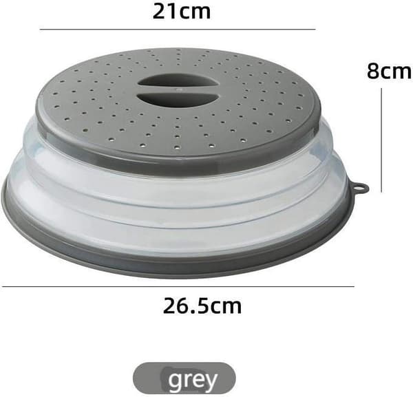 Microwave Safe - Food Warmer - Microwave Safe - Splash Guard - with - Ventilation Opening - Can be Used - as - Vegetable - Fruit Strainer