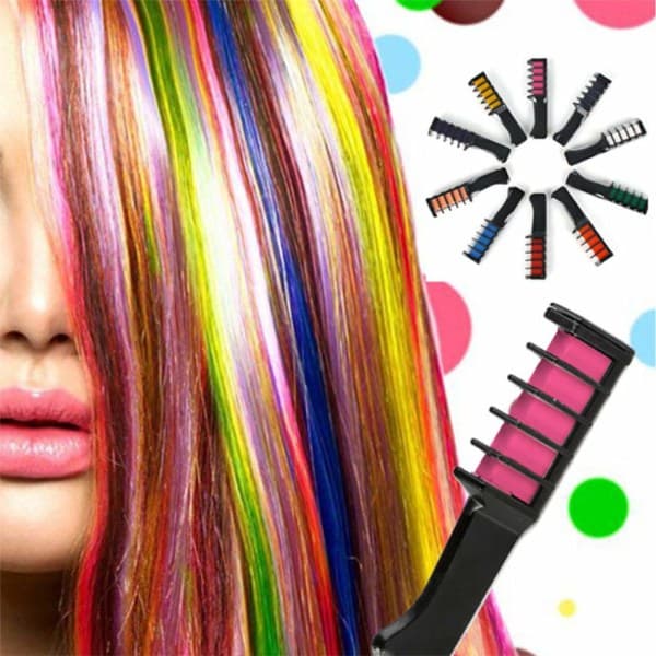 Hair Chalk / Hårfärg för Barn - 10 olika färger för hår, multifärg