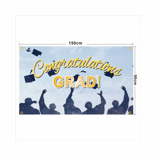 IG Graduation Party Dekorasjoner Gratulerer Graduation Banner stil 4