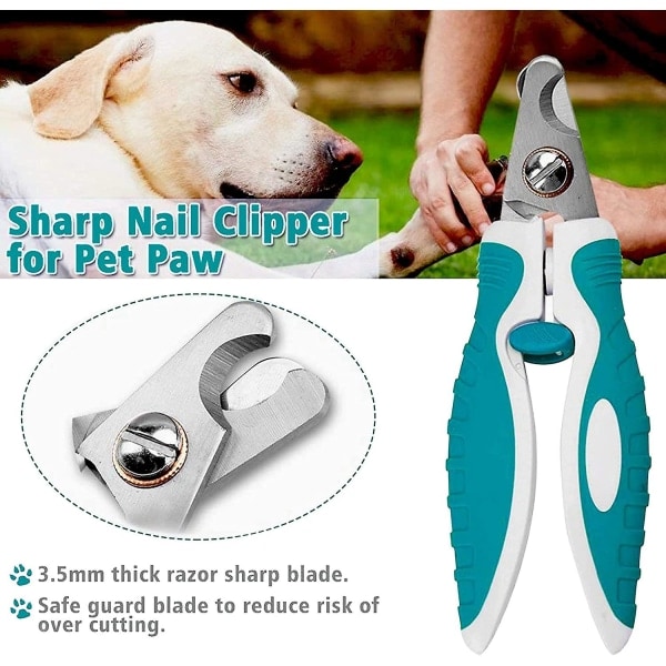IC Hundnagelklipptrimme Säkerhetsskydd Lämplig för små och medelstora hundtassklippare, nagelklippare för husdjur