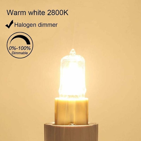 SVKBJROY G9 40W Uunin Lamppu 300°C Toleranssi, G9 Himmennettävä Halogeenilamppu Lämmin Valkoinen, G9 Kapselilanka Lamput 480LM 230V 10 kpl