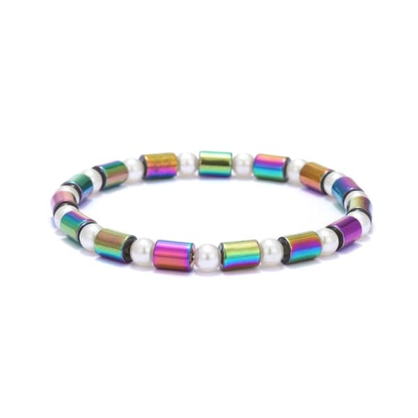 IC 2-pak Anti-Angst Magnetisk Anklet Obsidian Chakra Anklet