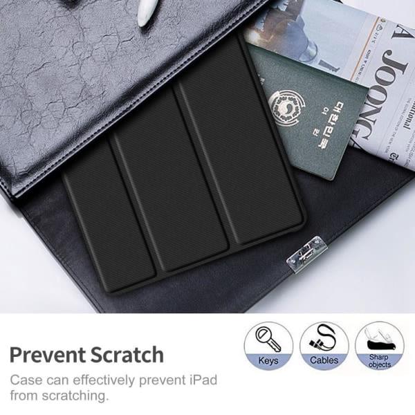 IC Samsung Galaxy Tab S6 Lite -kotelo Bumper Tri-Fold Musta Musta Musta
