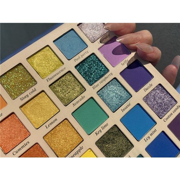 IC 1:a 30-färgs ögonskuggspalett Europeisk och amerikansk scenmakeup-artist med lätt att färga