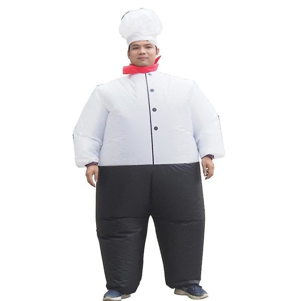 IC Kock Oppblåsbar Kostume Blow Up Dragt Voksen Sjov Cosplay Fancy Dress til Halloween