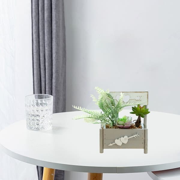 IC Konstgjord blomma simulering suckulenter krukväxt mode kreativ