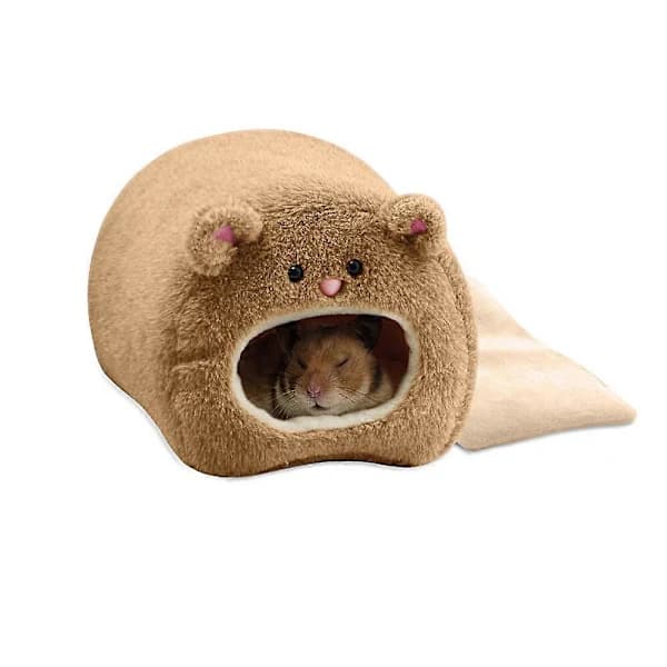 Sød bjørneformet hamsterkennel, varm vinterhamsterbur, kæledyrstilbehør