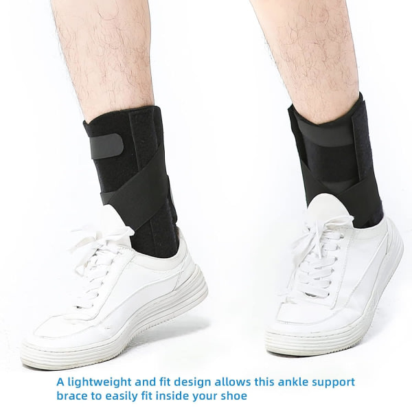 IC Fotledsstöd, justerbart andningsbart fodledsstøtte for stukade fotled, sportsskader, elastisk og behagelig fodledsstabilisator for kvinder og män