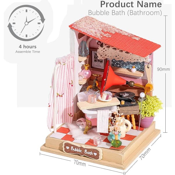 IC DIY Miniatyyri Nukkekotisetti (Babble Bath)