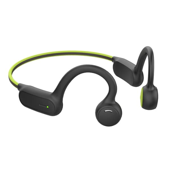 IC Vandtætte Bluetooth 5.0 Knogleledning In-Ear-Høretelefoner (Sorte og Grønne)