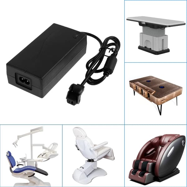 29V 2A elektrisk hvilestol strømforsyningsadapter AC DC transformer til hvilestol og massagestol sort