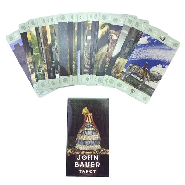 IC John Bauer Tarotkort Prophecy Fate Divination Deck Familjedel Flerfärgad en one size