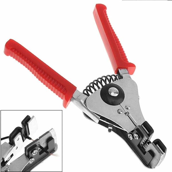 18cm Precision Wire Stripper, Automatisk avisolerare, Kabelskärare, Avisolerare & Avisoleringstång, Multitång för avisolering, skärning, pressning