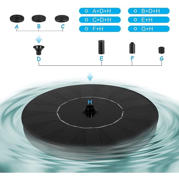 IC Solfontene, Solpumpe for Dam Solvann Pumpe Sol Flytende