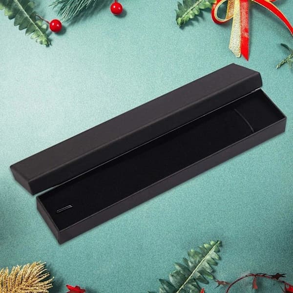 1 pc Cardboard Jewelry Box, Long Rectangular Jewelry Box