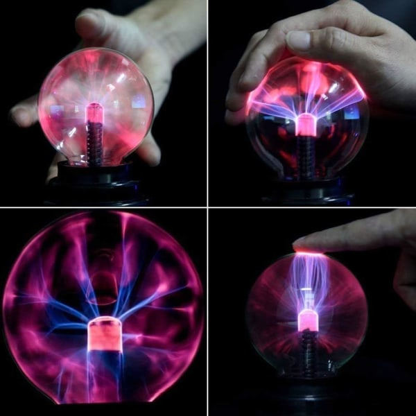 Plasmaboll/Plasmalampa, Plasma Elektrisk Nebulosa Blixtkula, Känslig för Beröring, Lämplig för Fest, Hem