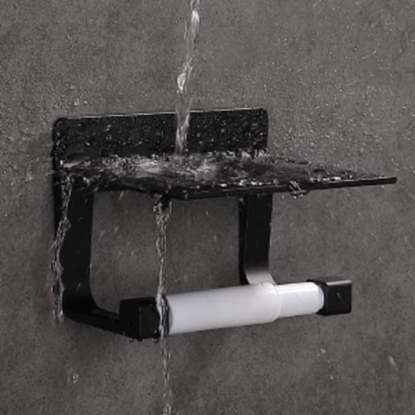 IC Sort Toiletpapirholder Toiletpapirholder Ingen boring