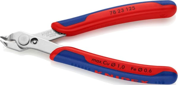 Knipex Electronic Super Knips 125 mm precisionsavbitare, INOX rostfritt stål, extremt vassa skär, 78 23 125