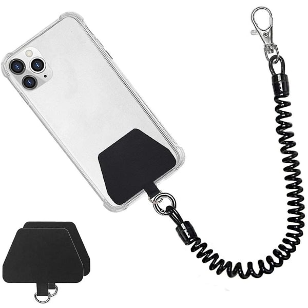 IC Telefonledning med strop, universal elastisk snor og holder til telefoncover