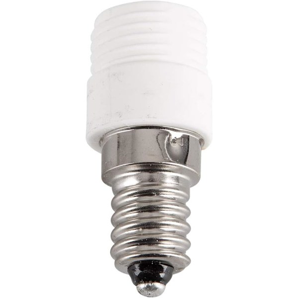 2-pak E14 til G9 Keramisk Sokkeladapter til LED, Halogen, CFL Lyskilder