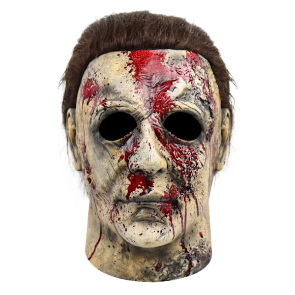 Halloween 2023 ny månsken panik dödar Mike Meyer Myers skräck latex mask huvudöverdrag White
