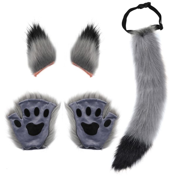 IC Faux Fur Cat Claw Set: Halloween & Christmas Cosplay Accessoarer