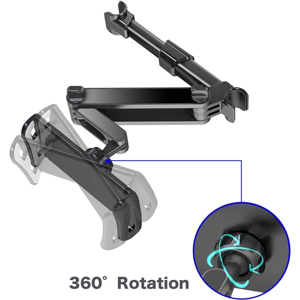 IC Tabletthållare bil 360° vridbar nackstödshållare för biltablett