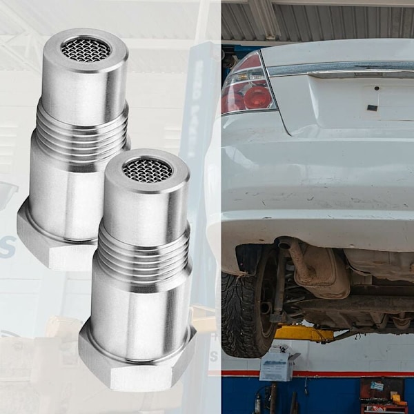 2 stk. Oxygen Sensor Extender Spacer til Bilmotor Udstødningssystemer M18 x1.5, 45mm Lambda Sensor