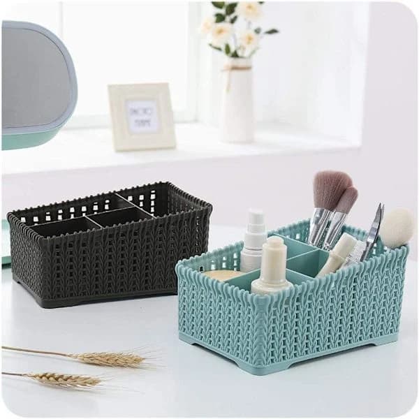 B Elegant Desktop Storage Solution, Exclusive Knitted Texture and Multifunctional Formats for an Organized Lifestyle