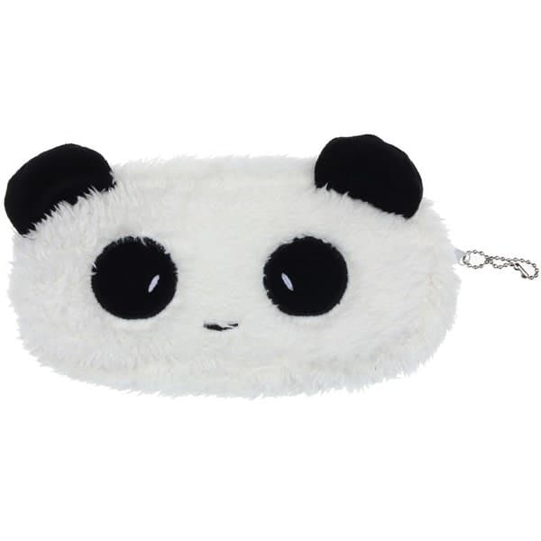 Söt plysch panda pennfodral vit