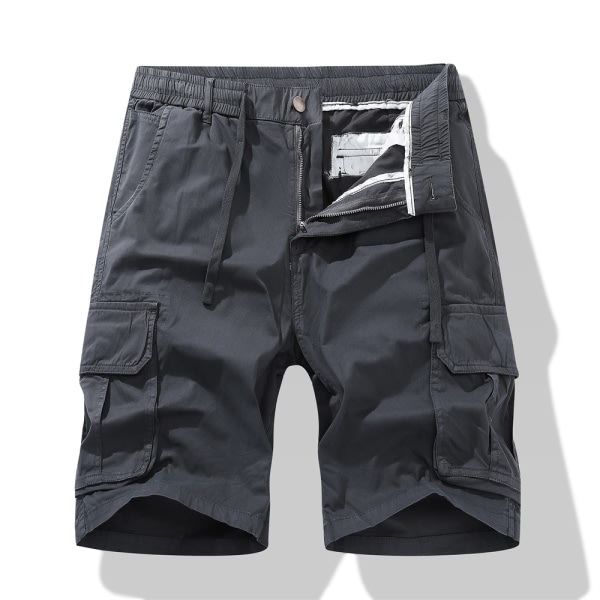 IC Shorts Miesten Cargo Shorts Miesten Pluskoko Elastinen Vyötärö Vetoketjullinen Cargo Lyhyet Housut Helppo Vetoketju Multi