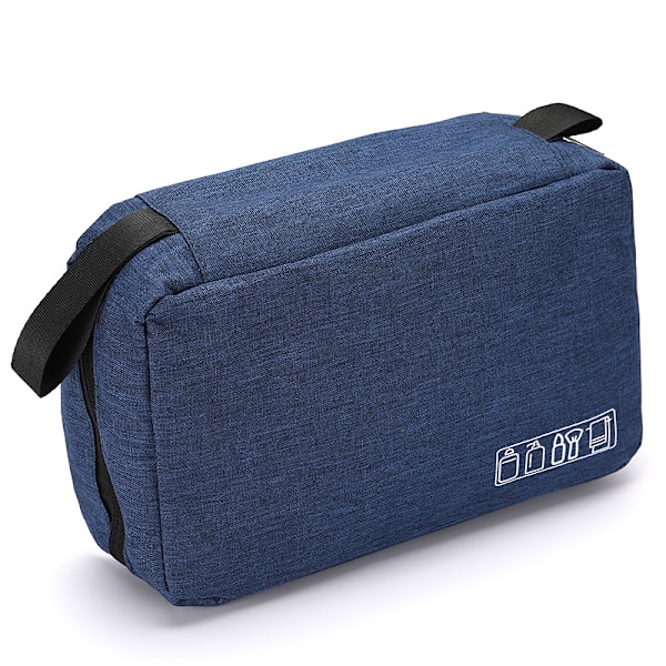 Kannettava hygieniatuotepussi, suurikokoinen kosmetiikkapussi säilytyspussi, liike- ja matkasäilytyspussi miehille ja naisille Sky blue 24.5*13*7.5CM