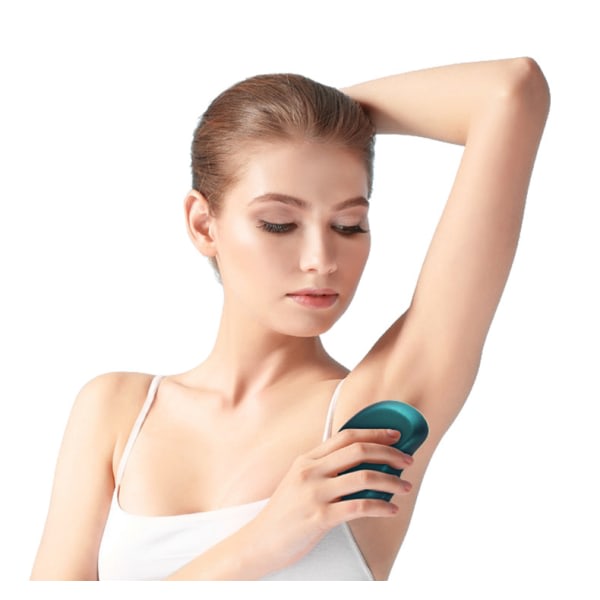 Fysisk hårborttagning Smärtfri säker epilaattori hårborttagningsverktyg Green IC