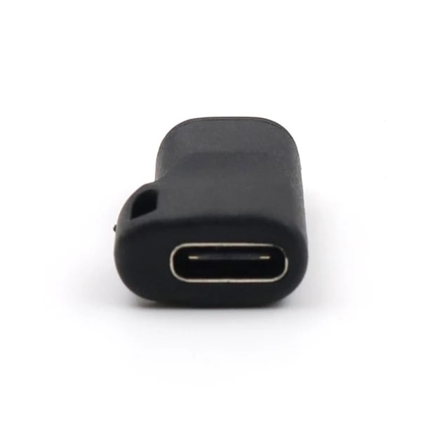 INF USB-C adapter for charging Garmin watch, black