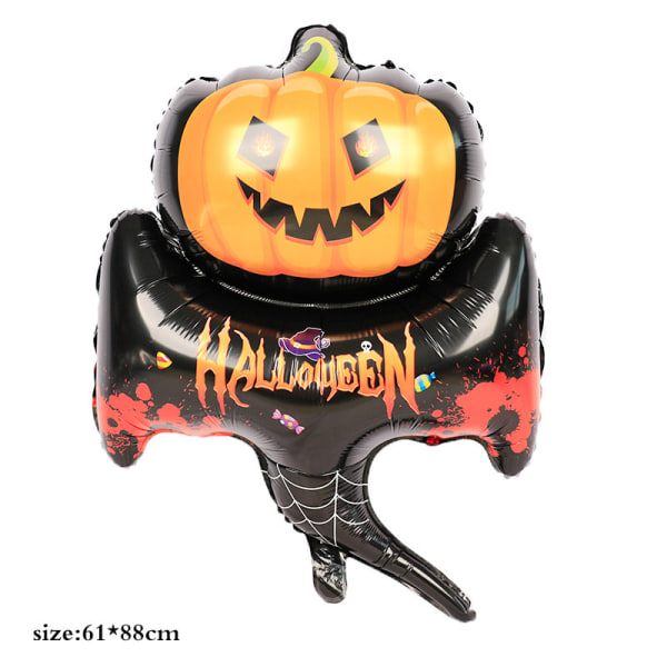 10 st Halloween-ballonger roliga dekorationer - pumpa spöke Logan
