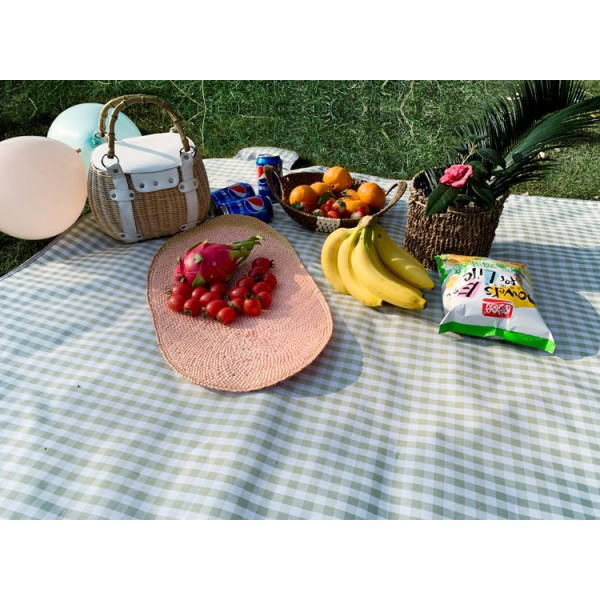 IC Picknicktæppe, Strandtæppe, Fugttæppe, Grøn Mesh, 1,5*2m