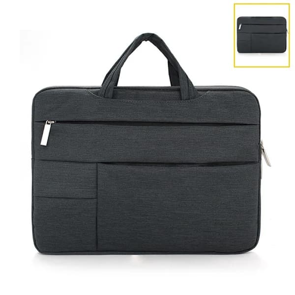 Laptop Sleeve, Shockproof Protective Computer Carrying Case with Front Pocket Black L Black L Svart L