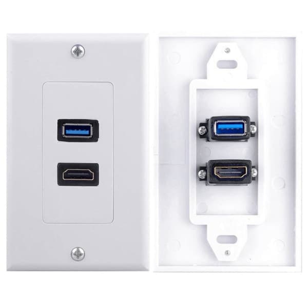 IC 4x2-portinen HDMI+USB 3.0 -seinäliitäntä