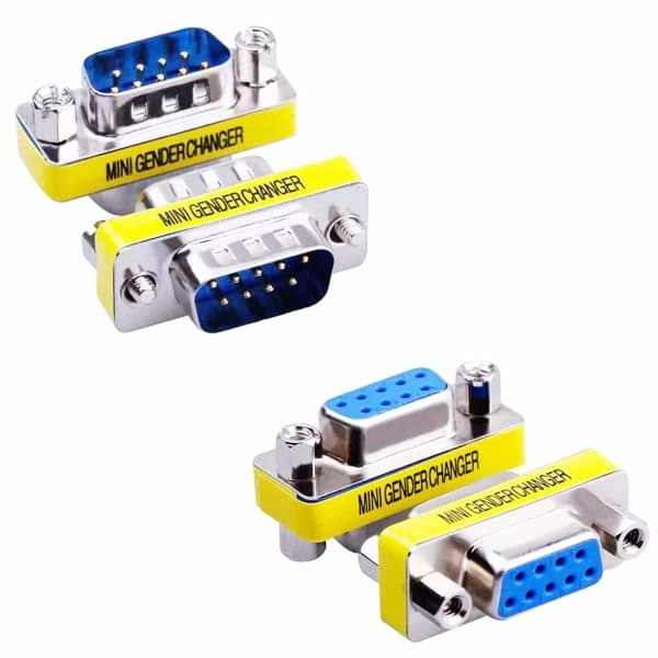 IC 10 stk. 9-bens RS-232 DB9 han til han/hun til hun seriell