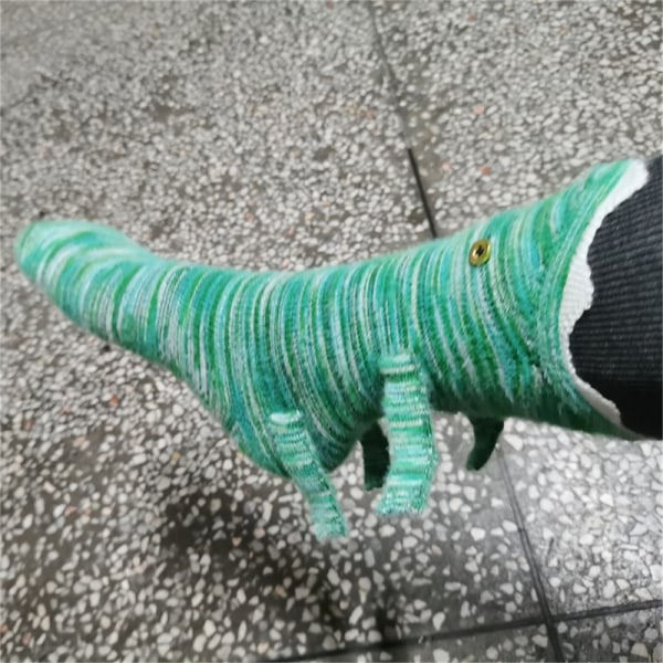 IC Stickade Krokodil Strømper Vintervarme Tegnede Indendørs Gulvbeklædning Chri C One Size