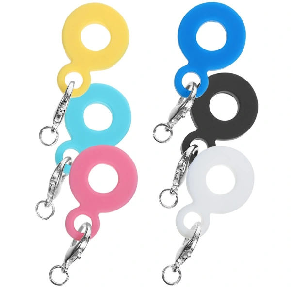 6 Pcs Straw Decorations Reusable Straw Pendants Straw Silicone Charms Portable Props